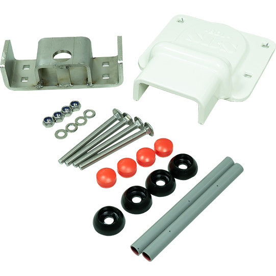 Door lock BDL, white, horizontal, mounting kit, padlock