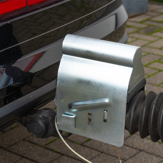 Anti-theft trailer lock with bolt, galvanized, without padlock