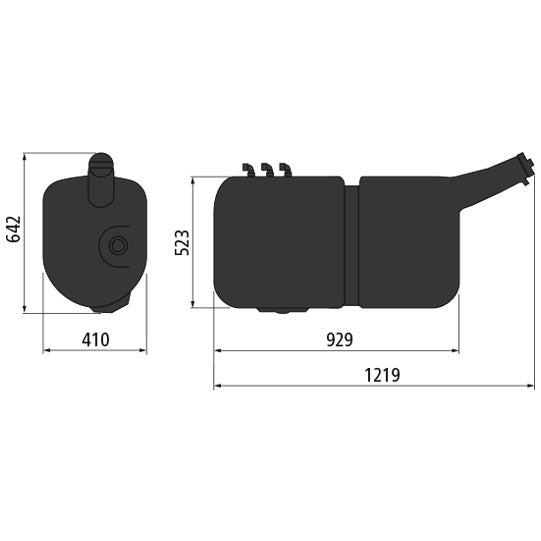 Diesel tank 152 l