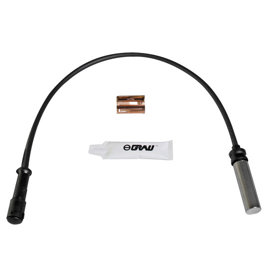 EBS/ABS sensor, straight, 0.5 m, with clamping sleeve