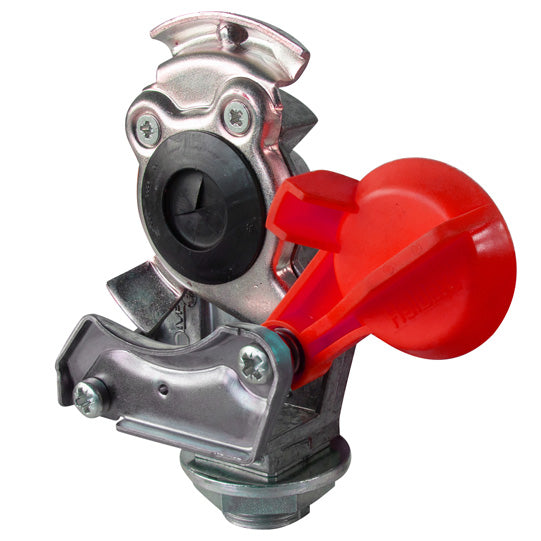 Protect-O coupling head, red (stock), w/ filter, M16 x 1.5