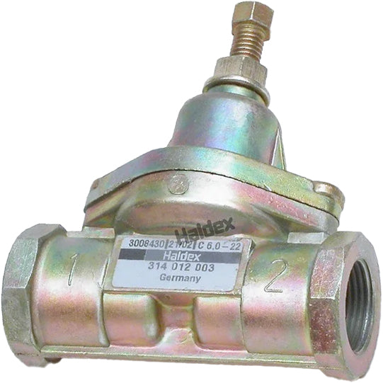 Overflow valve, w/out backflow, opening pressure 5.5 - 0.2 bar