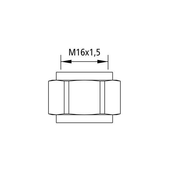 Gängad hylsa M16 x 1,5