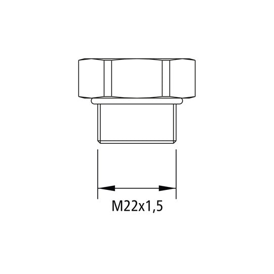 Tulppa M22 x 1.5