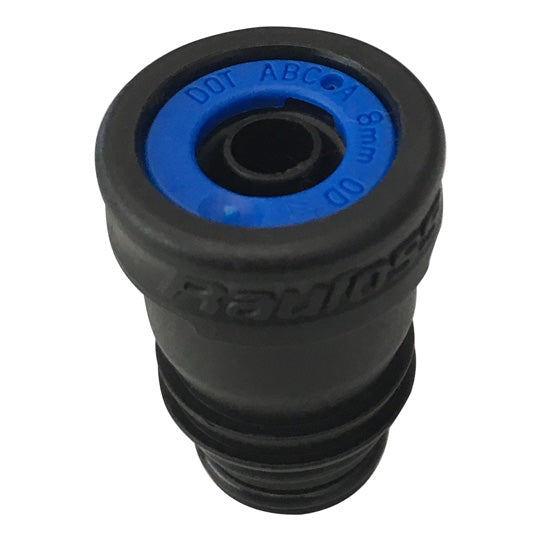 ABC threadless plug connector, regular, 8 x 1.0, green cap