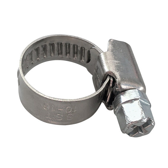 Hose clamp with worm thread, DIN 3017, 10 - 16/9 mm