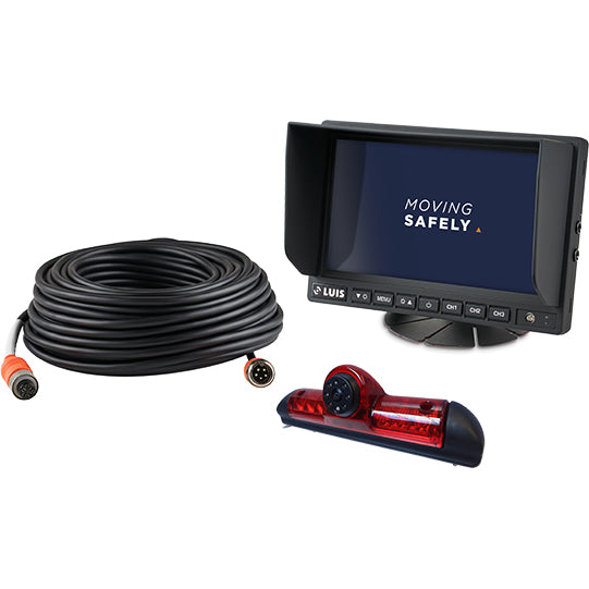 LUIS camera system 7" with brake light camera, 7" monitor