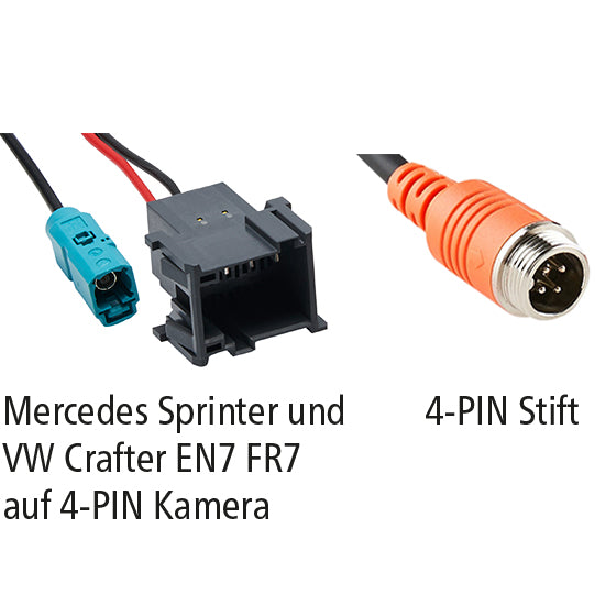 LUIS-adapter Merc.Sprint. EN7 FR7+VW Crafter a. LUIS 4-PIN kam.