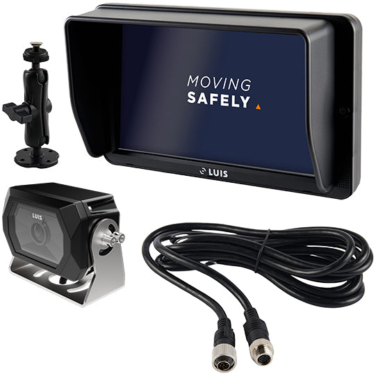 LUIS camera system, Edge AI camera, 10" monitor, holder, extens