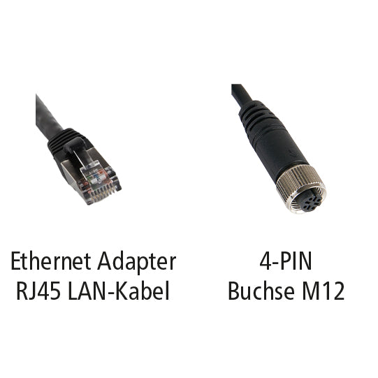 LUIS Ethernet adapter RJ45/M12 4-PIN socket