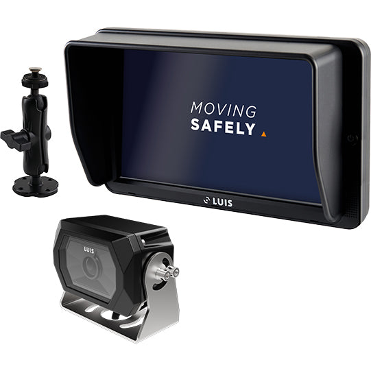 LUIS camera system, Edge AI camera, 10" monitor, holder