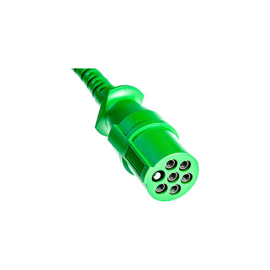 Spiralanslutningskabel typ S, 24 V, 7-polig, kabel 3,5 m