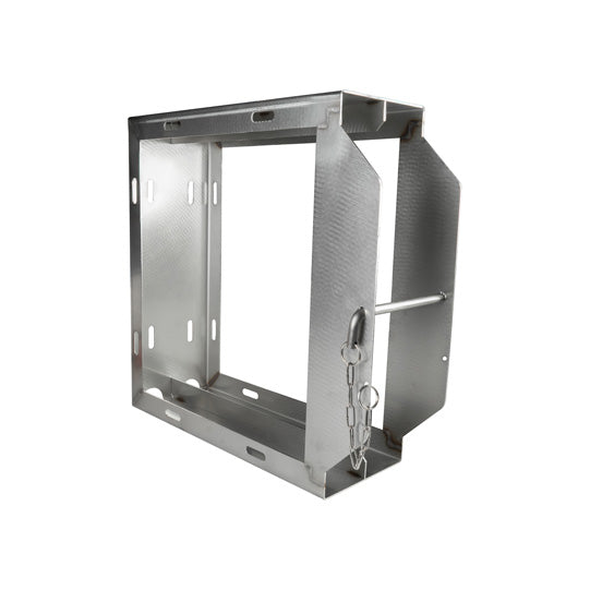 Plate box f. 2 crane support plates 400 × 400 mm, SS