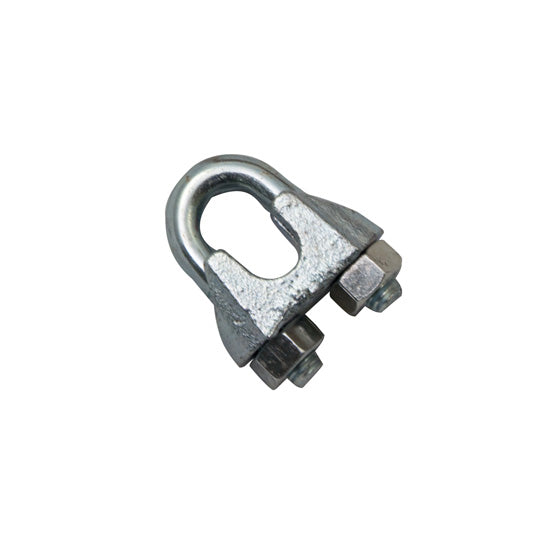 Wire rope clamp, galvanized, for rope Ø 16 mm, DIN 741