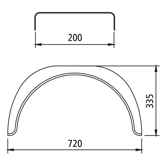 Mudguards - plastic E 2070