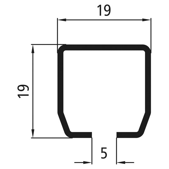 Running rail profile no. 13/type 11, galvanized, length 6000 mm