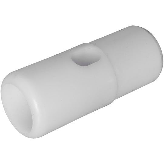 PVC end plug w/ slotted hole f. tarpaulin tube Ø 50 mm, long