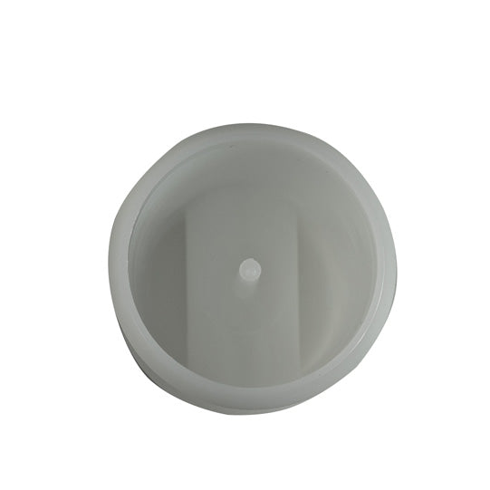 PVC end plug w/ slotted hole, f. tarpaulin tube Ø 50 mm, short