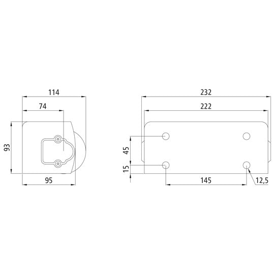 Bumpers w/ 2 rollers, horizontal, supplied loose in parts