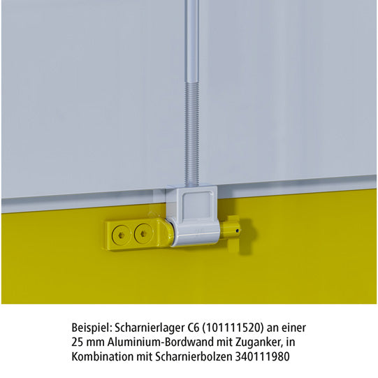 Hinge pin 25/30, w/ drop lug/tongue, galvanised stl.