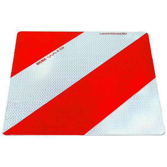 Parking warning sign, 282 x 282 mm, pointing left