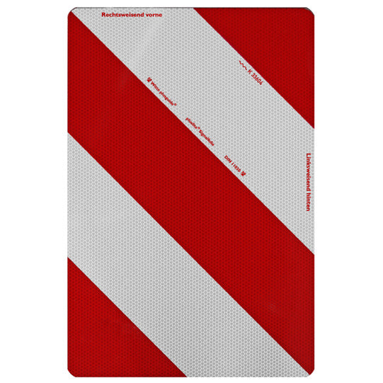 Warning sign, SK film, R, type II, 282 x 564 mm