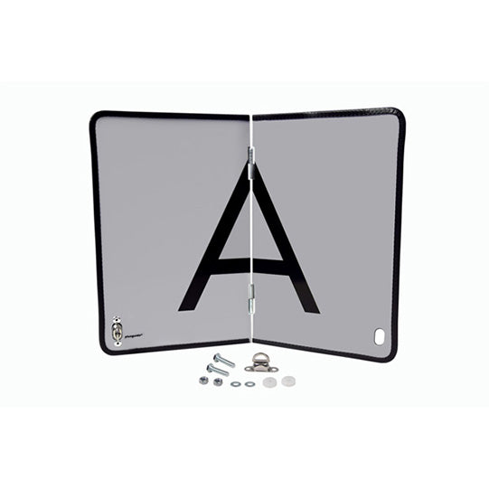 A-bräda, typ I, gångjärnsförsedd, 400 x 300 mm, med KS