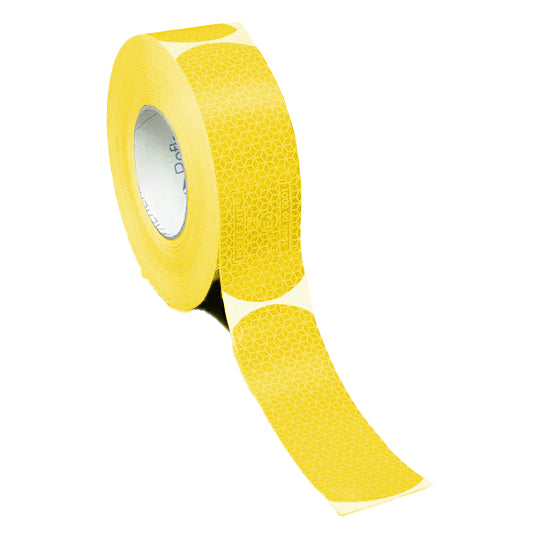 Contour marking for tankers, yellow, 50 mm x 50 m, Orafol