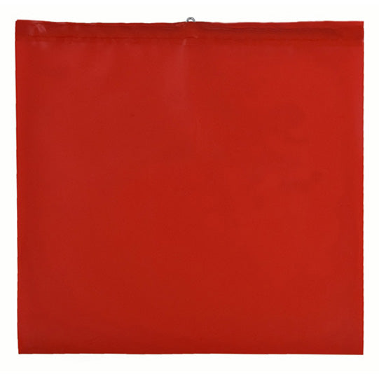 Plastic warning flag with wire bracket, 300 x 300 mm