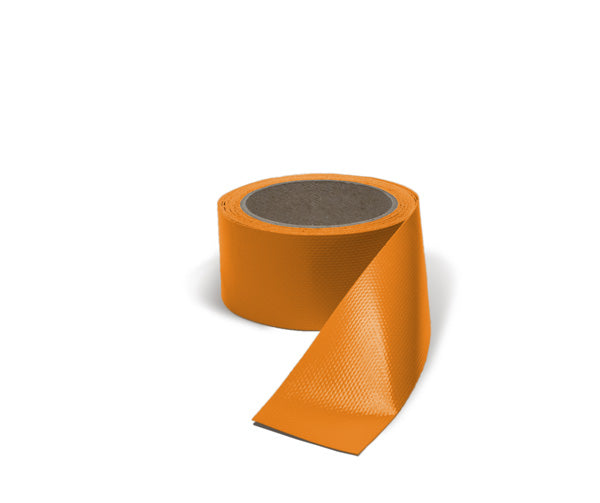 Tarpaulin tape, 50 mm x 5 m, orange RAL 2011