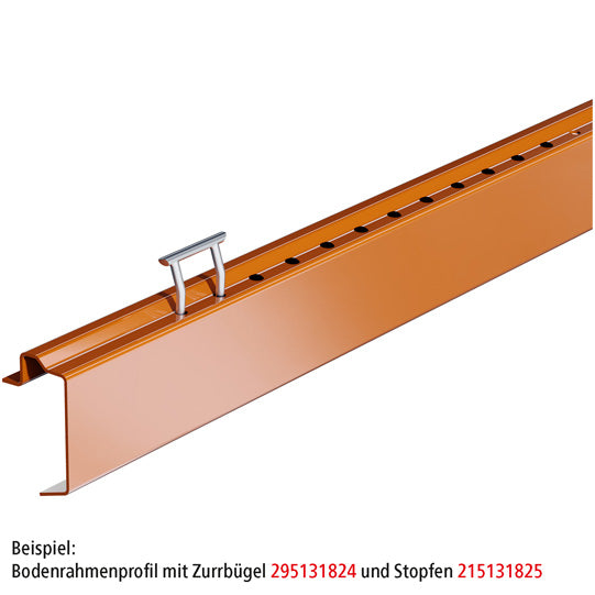 Platf.m floor frame profile, S355MC, raw, 7300 mm, 160x30x4 mm