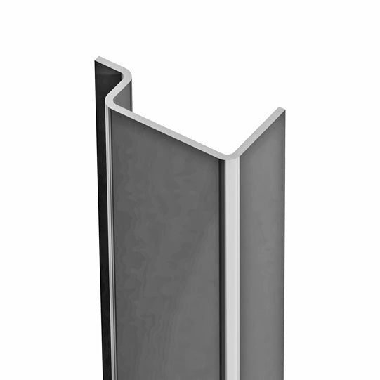 Corner pillar profile, sandblasted/ground, 100 x 60 x 5 mm, 5 m