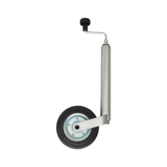 Support wheel ST 48 / 200 VB, solid rubber tyres on sheet stl.