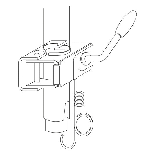 BS locking system, locking for support wheels 48 mm