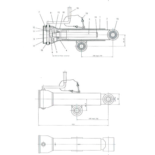 Vetoaisan tuki, tyyppi DST 1, kuumasinkitty