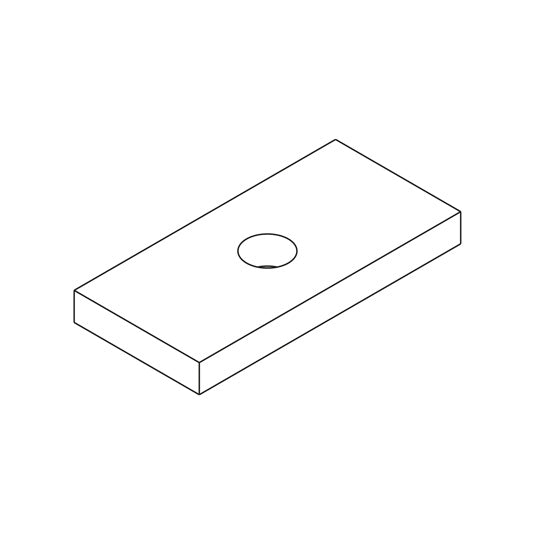 Reinf.cing plate, 45 x 94 x 10 mm, galvanised