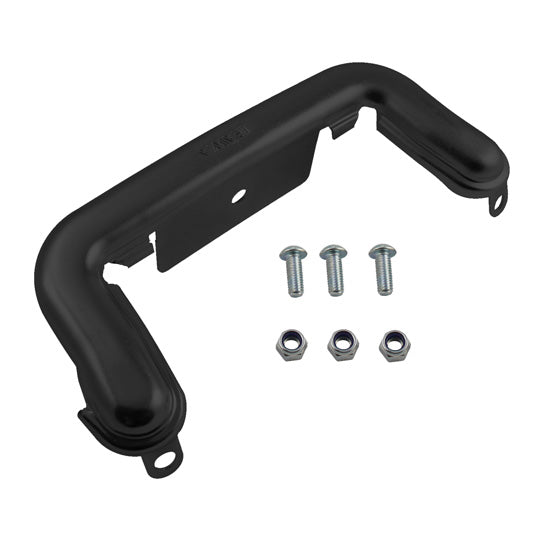 Steel cover cap for underride guard, RAL 9005