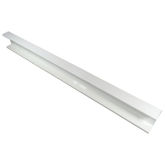 Aluminium underride guard, unmachined, 2400 mm, RAL 9010