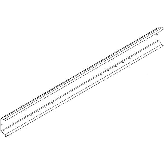 Steel underride guard, type 2010 S, 2270 mm, galvanised