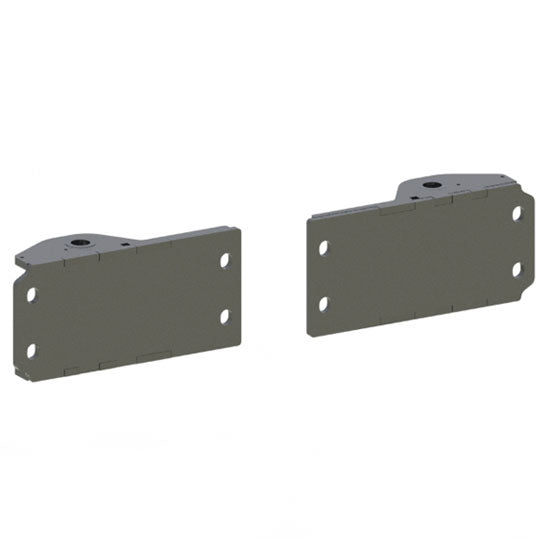 Bracket set for aluminum underrun protection square profile