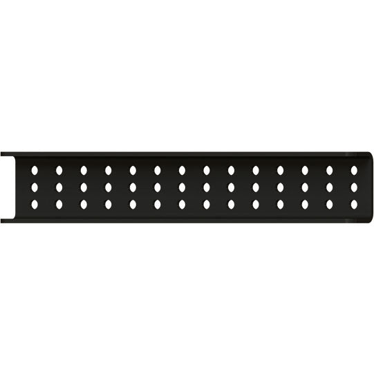 Horizontal extension f. underride guard, stl., L 724 mm