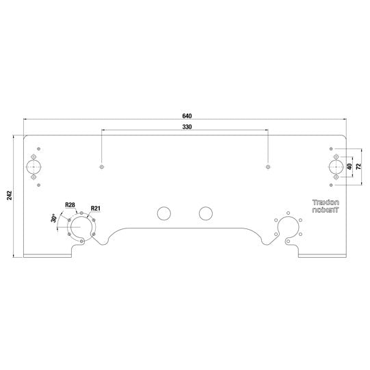 Holder for license plate and socket, accessories for clutch UFS