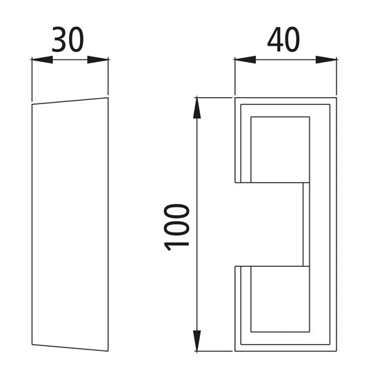 Ctrholder, raw stl., f. PWP giant cam lock