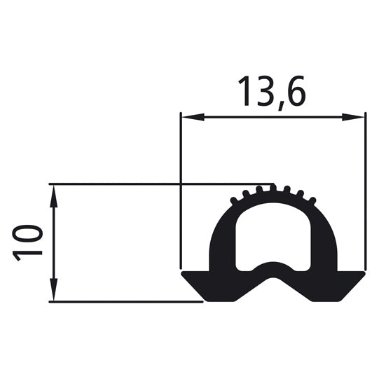 PVC seal, roll 100 m