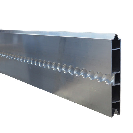 Aluminium 25 mm påsticksläkt, 150 mm, med luftledningssystem, tryck