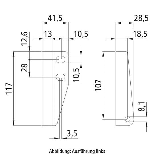 Laakerikenkä/kaasujousikenkä, R, sinkitty, lavanpuoleinen nostoapuväline2.0
