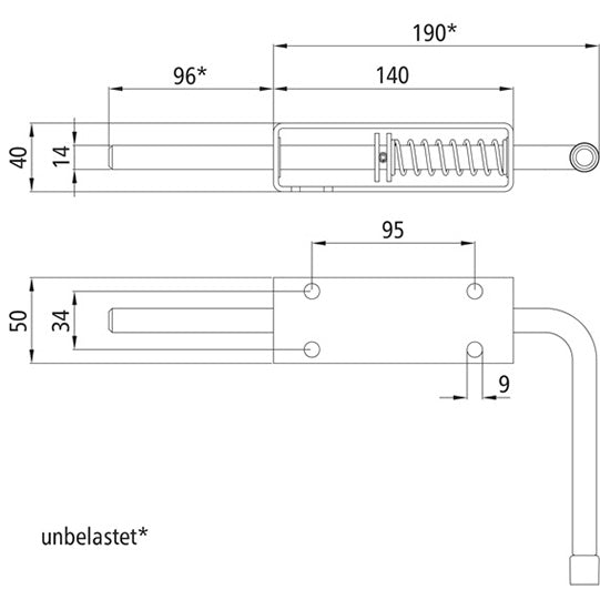 Dropside lock for dropside lifting aid, galvanized