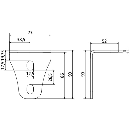 MultiFixx connecting bracket for longitudinal crossbar, SSP3