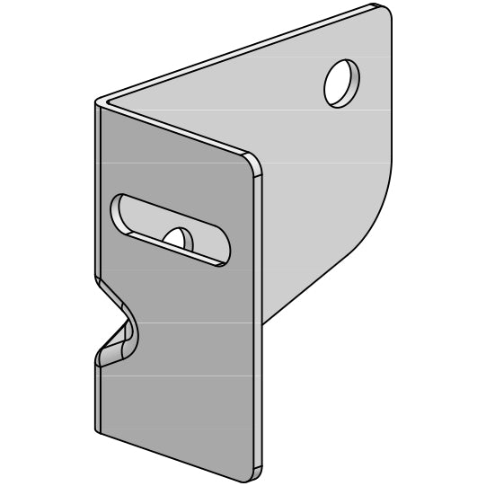 SSPL screw-on bracket QT right, galvanized