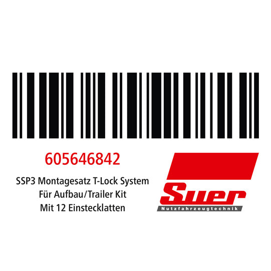 Sticker for 605646842 mounting kit T-Lock system